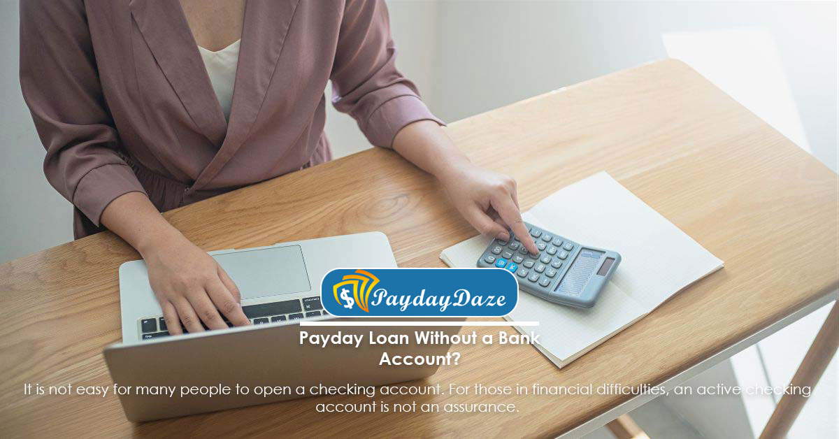 getting payday loan without bank account