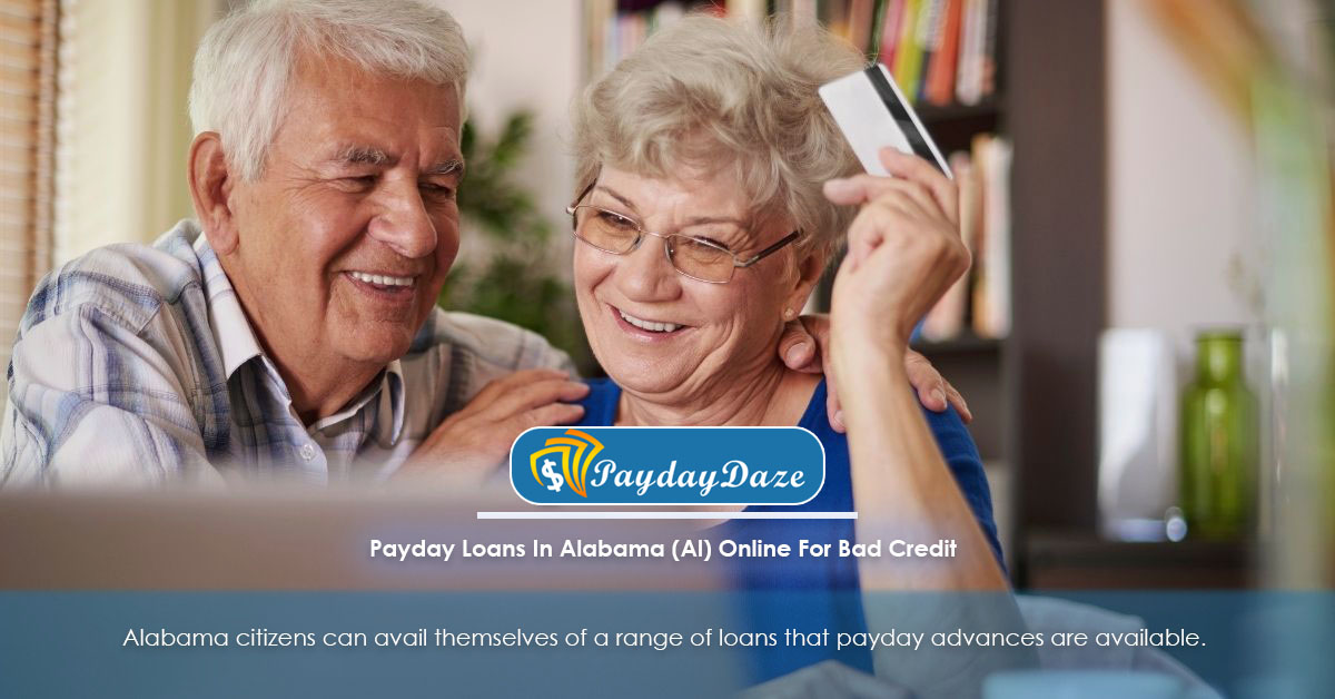 Elderly couple smiling while holding her credit card