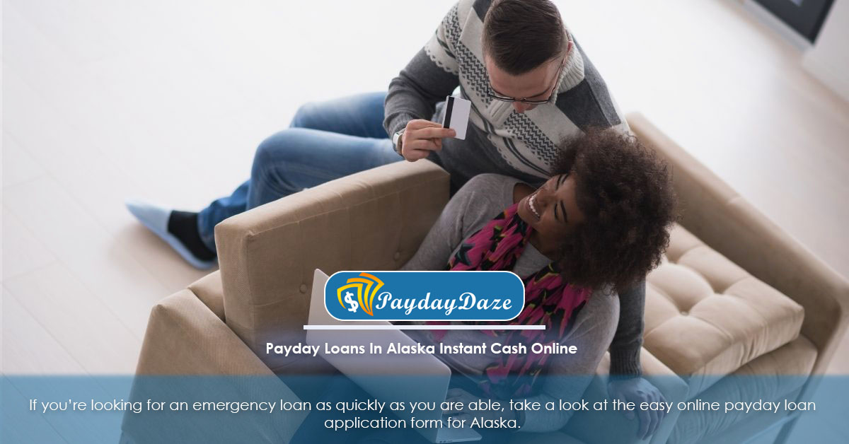 Couple applying for online payday loans in Alaska