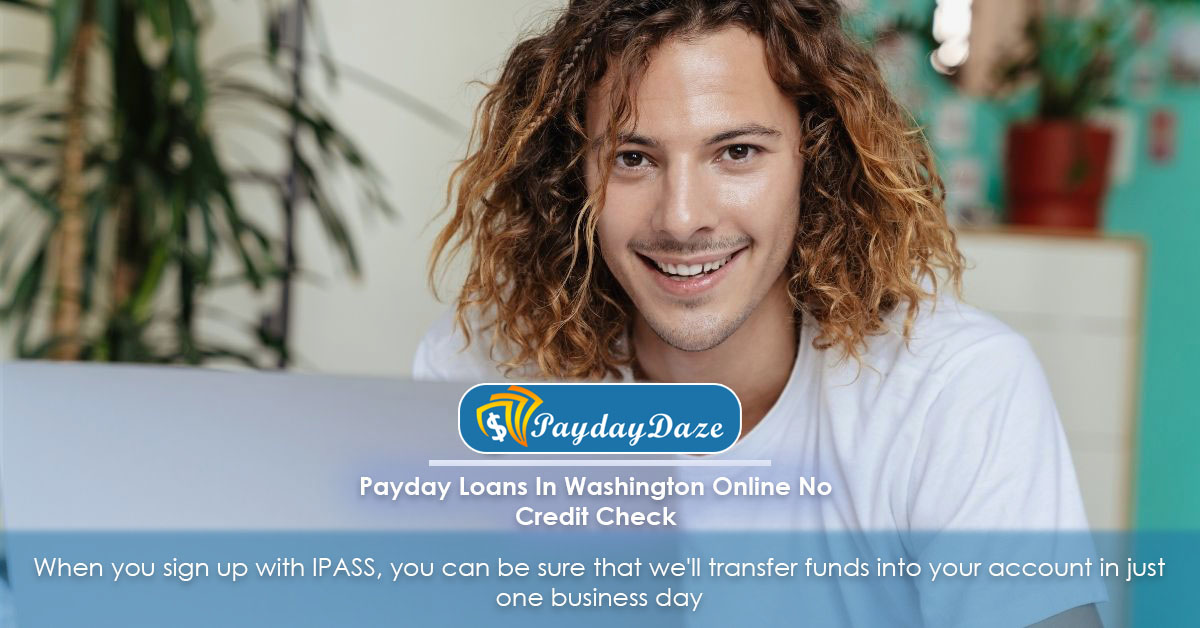 Man applying for payday loan in Washington